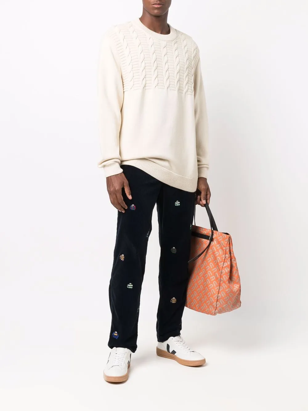 фото Polo ralph lauren вельветовые брюки чинос с вышивкой