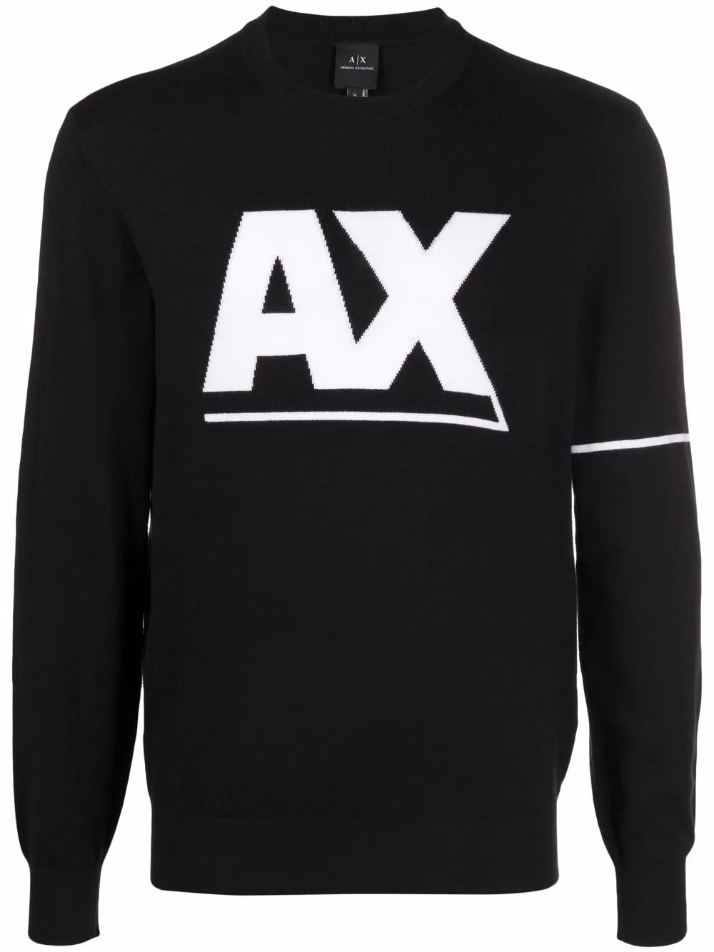 

Armani Exchange suéter con logo estampado - Negro