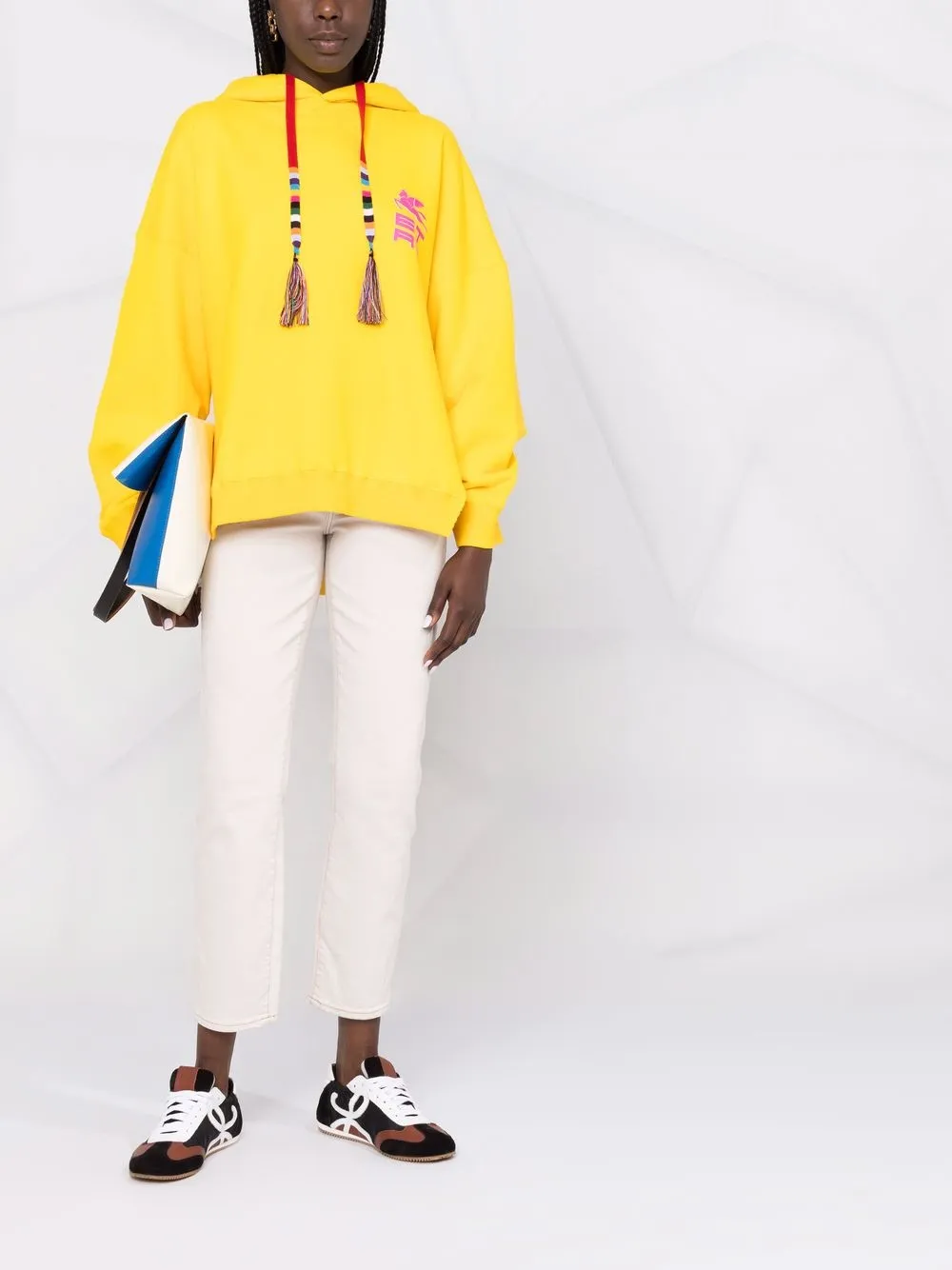 фото Etro худи с кисточками и логотипом