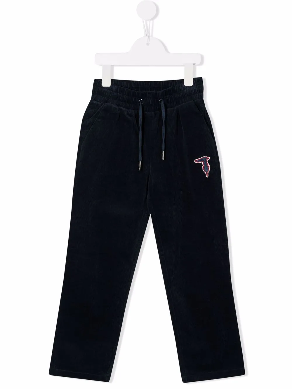 

TRUSSARDI JUNIOR pantalones de pana rectos - Azul