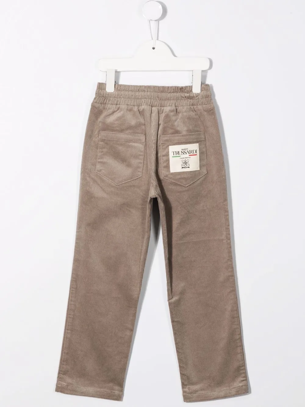 фото Trussardi junior вельветовые брюки с кулиской