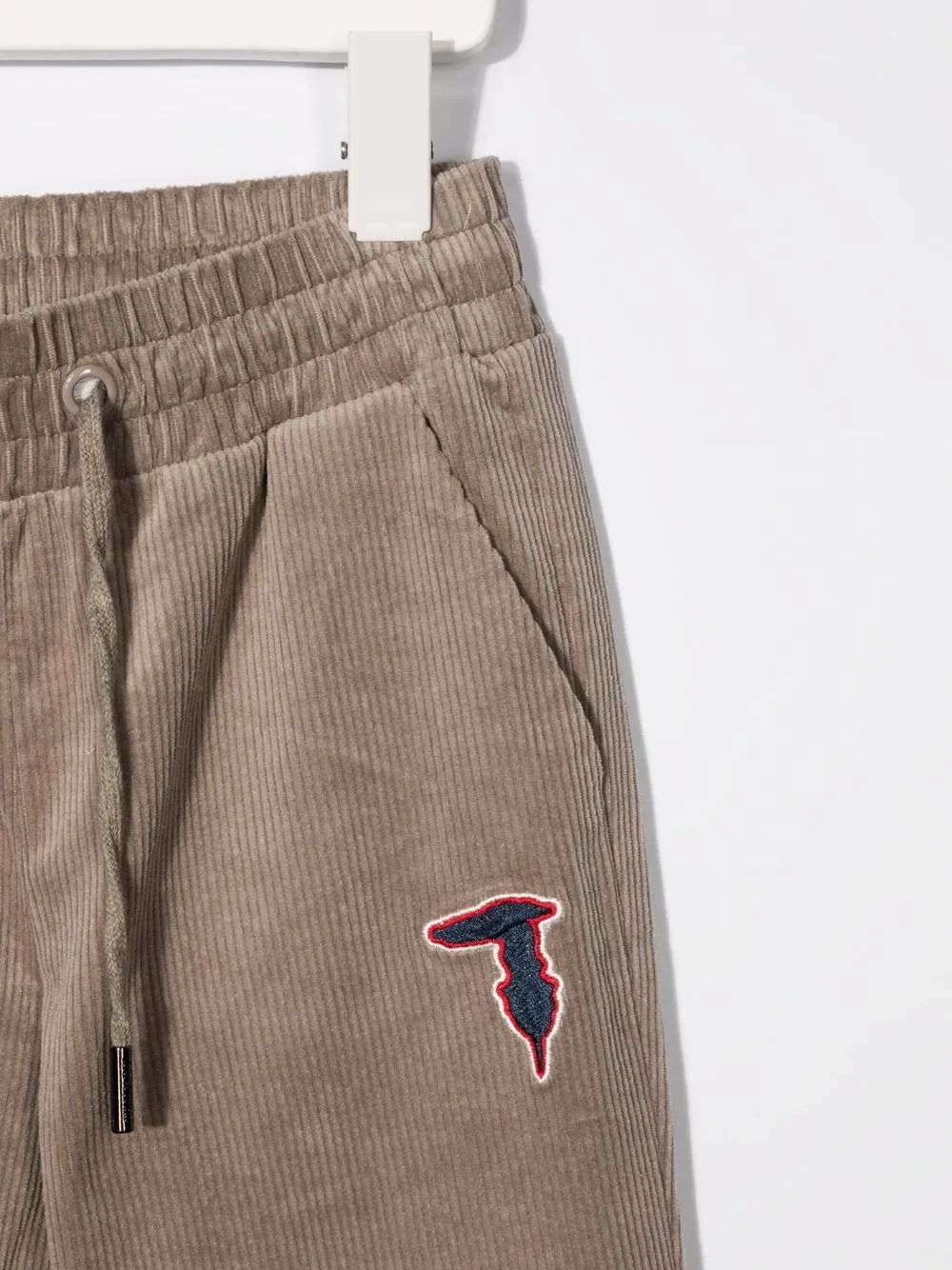 фото Trussardi junior вельветовые брюки с кулиской