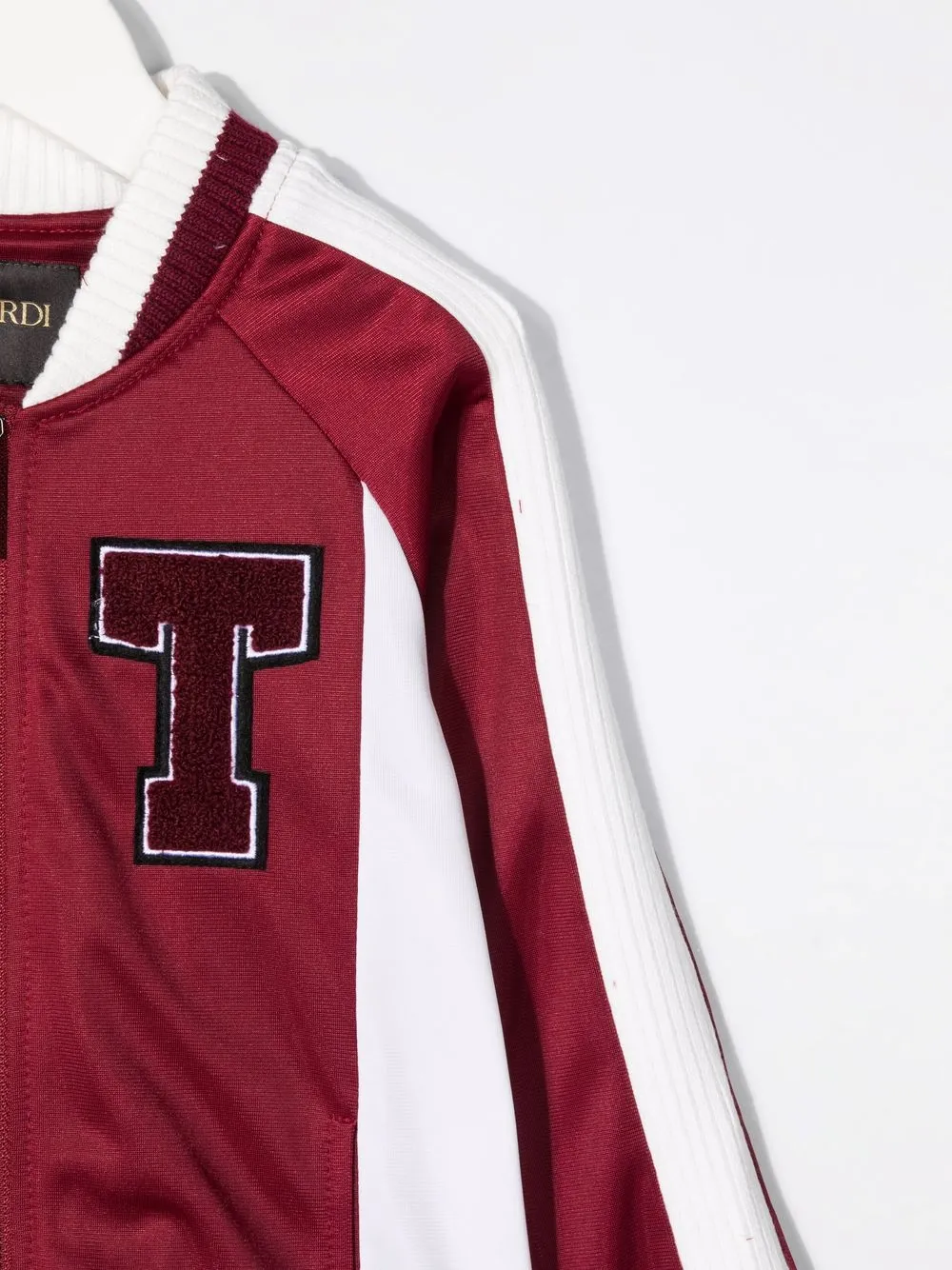 фото Trussardi junior бомбер в стиле колор-блок