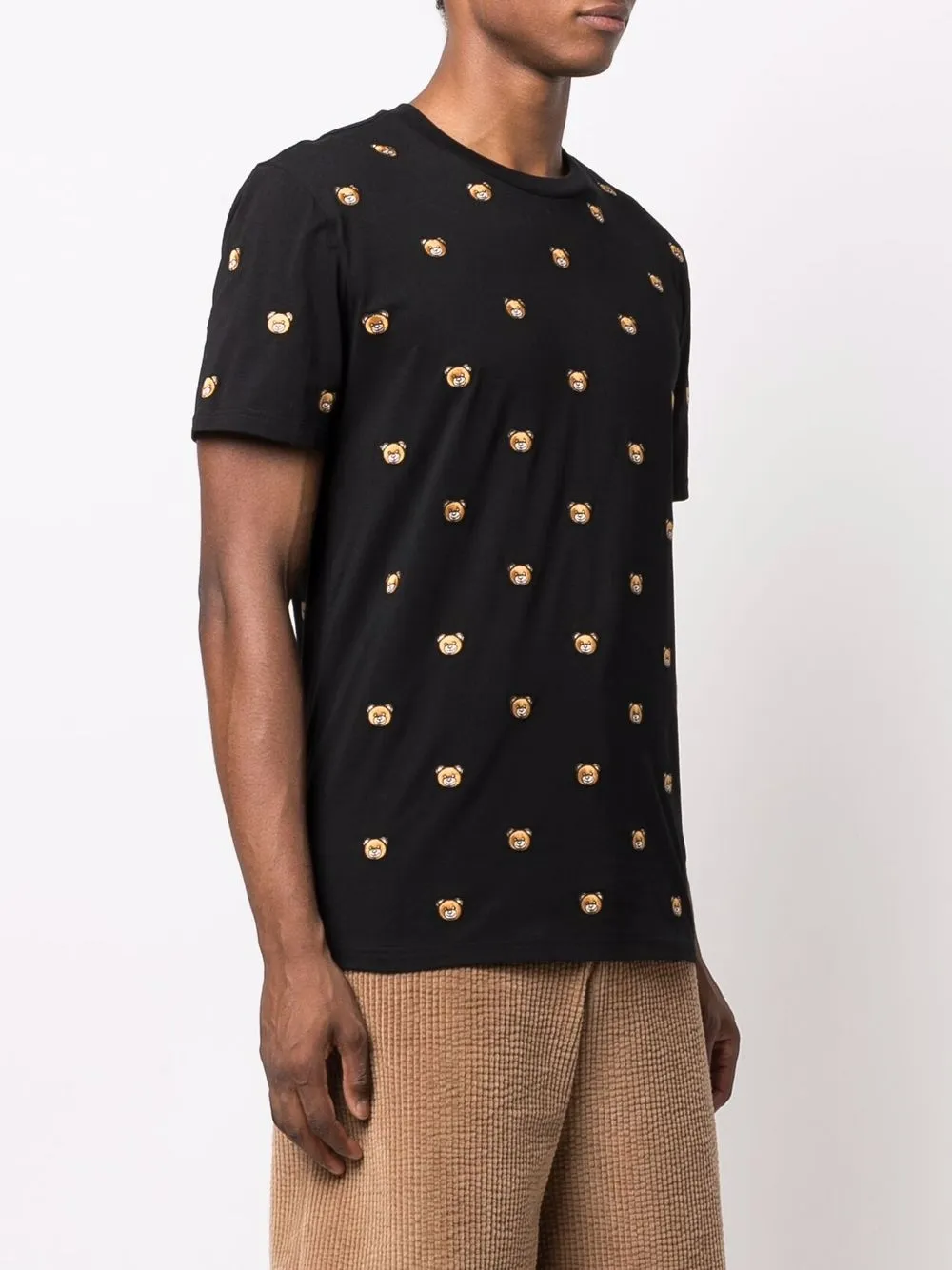 фото Moschino футболка с вышивкой teddy bear