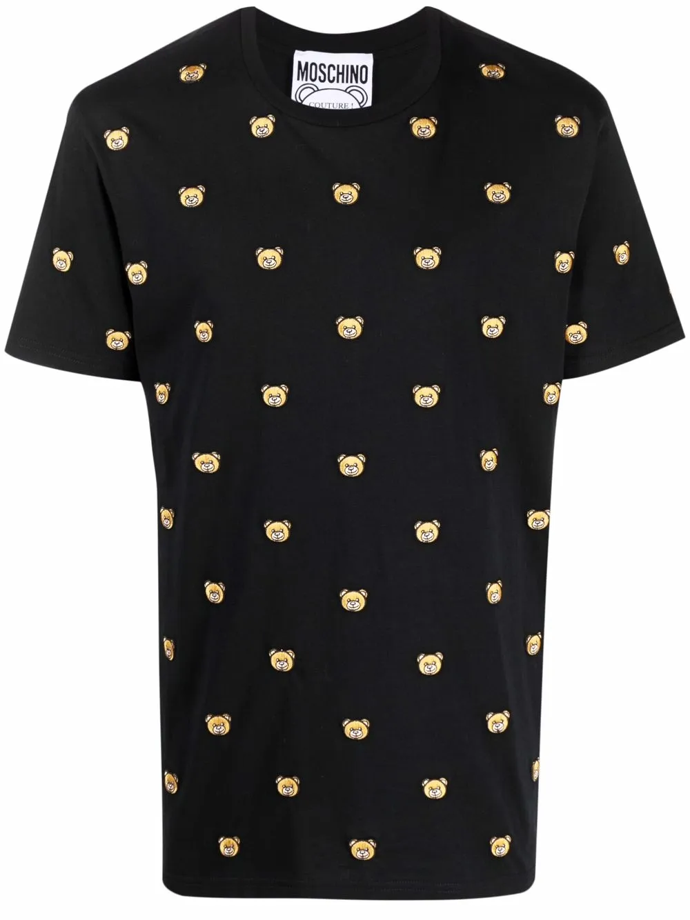 фото Moschino футболка с вышивкой teddy bear
