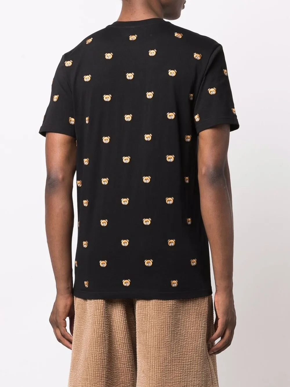фото Moschino футболка с вышивкой teddy bear