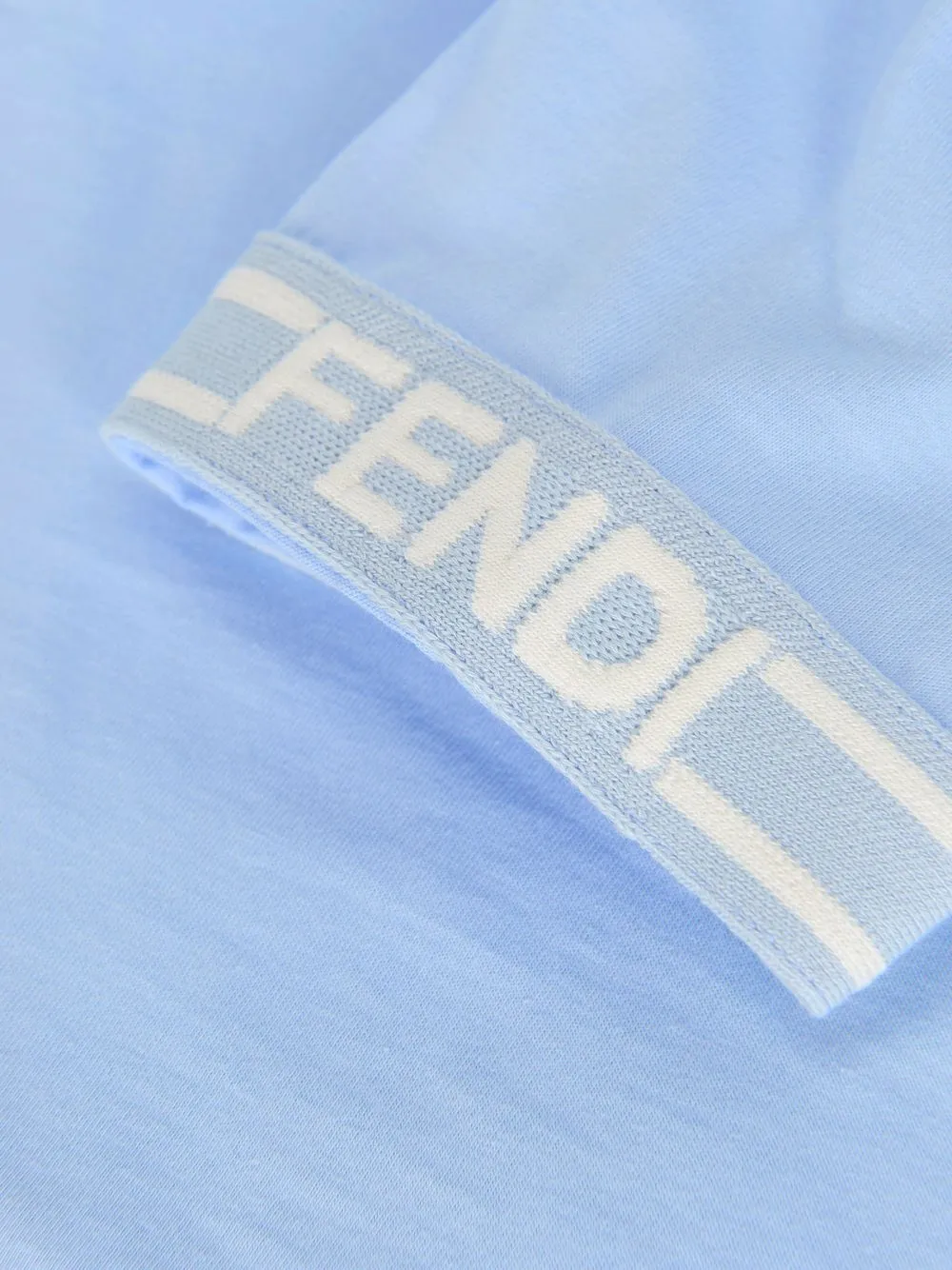 фото Fendi kids футболка с логотипом