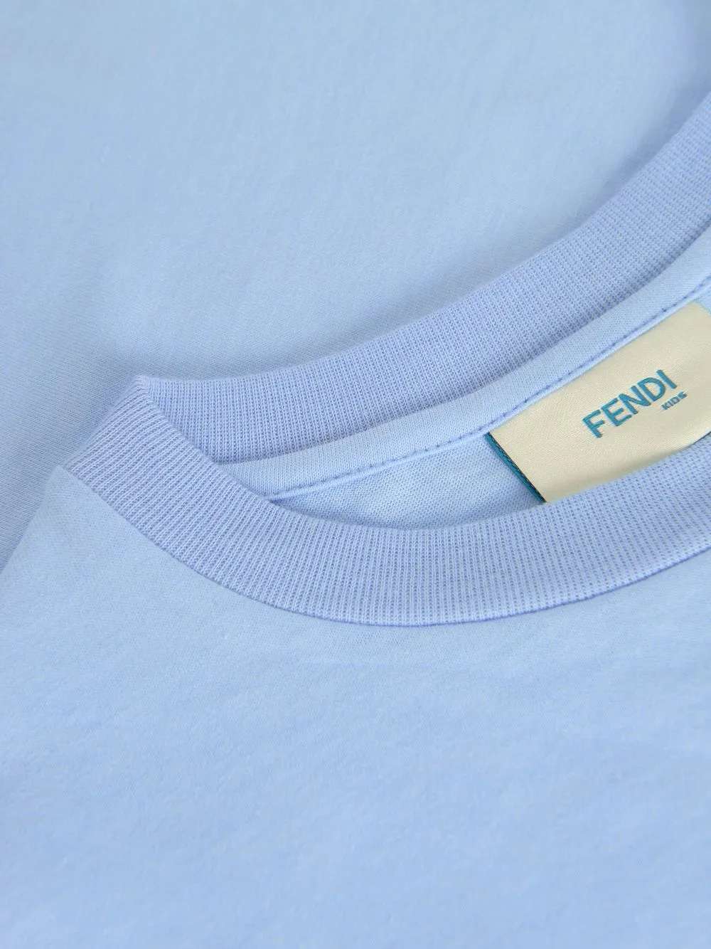 фото Fendi kids футболка с логотипом
