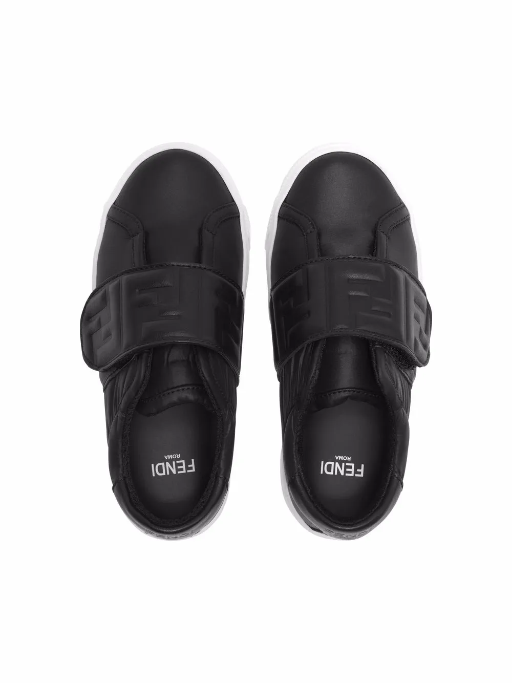 фото Fendi kids кеды на липучках с логотипом ff