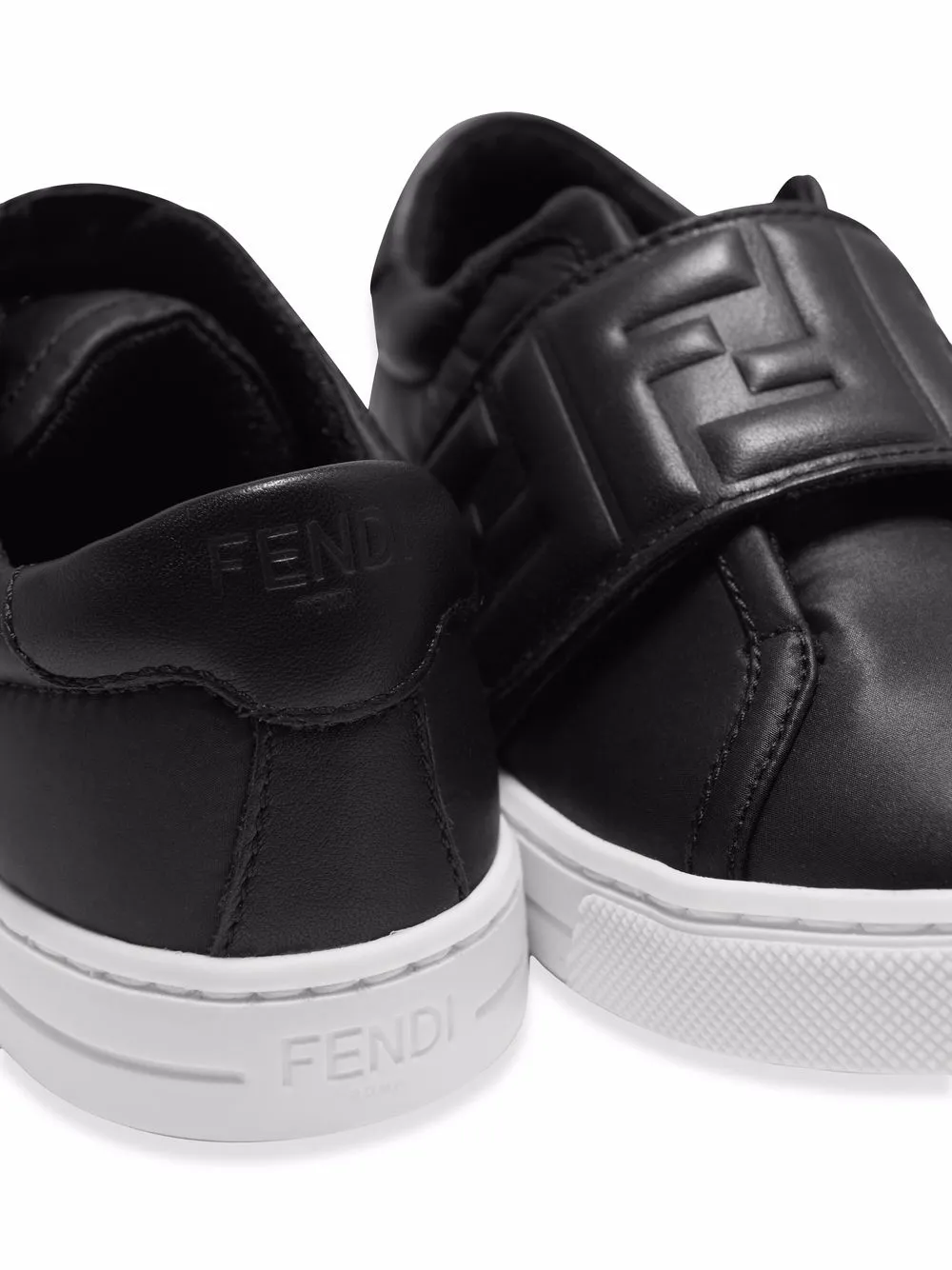 фото Fendi kids кеды на липучках с логотипом ff