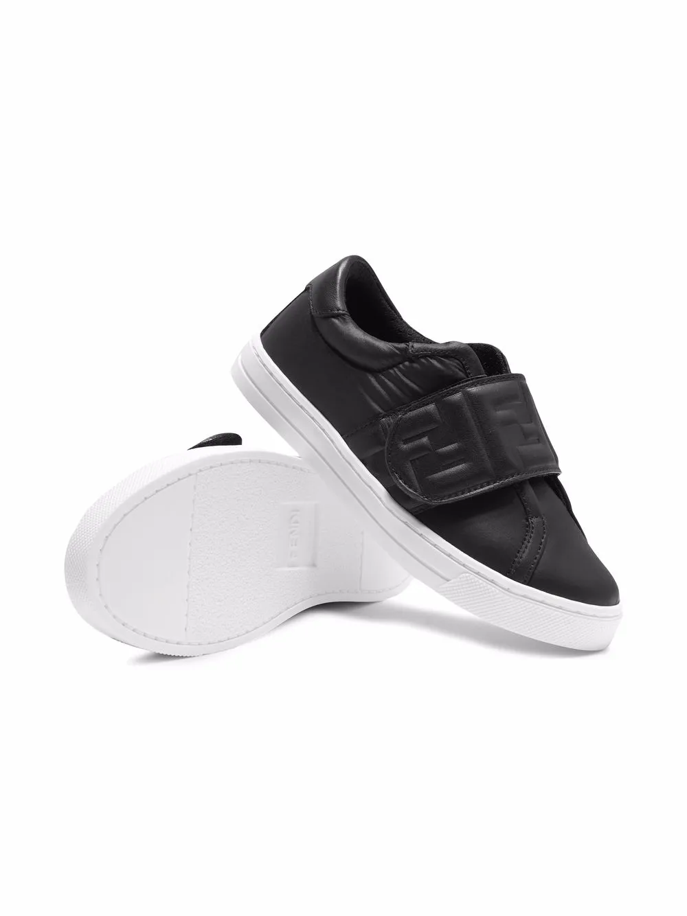 фото Fendi kids кеды на липучках с логотипом ff