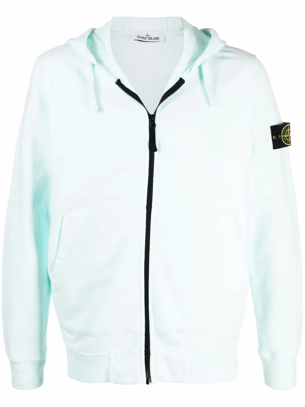 фото Stone island худи на молнии с нашивкой-логотипом
