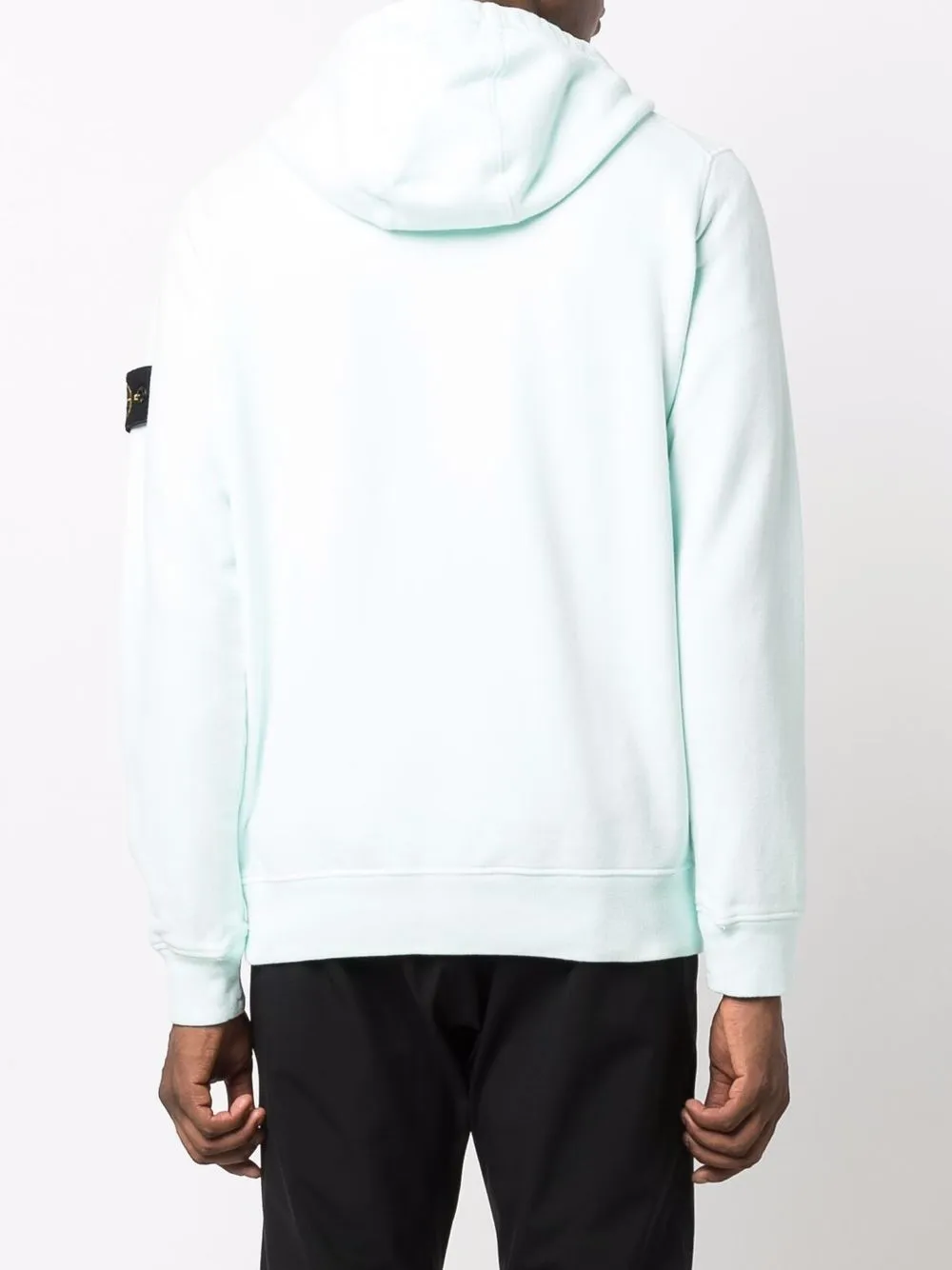 фото Stone island худи на молнии с нашивкой-логотипом