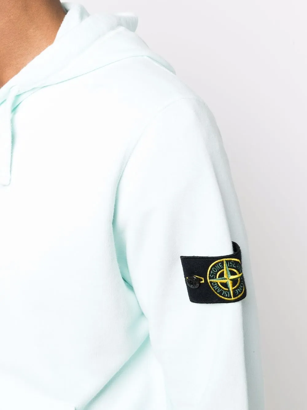 фото Stone island худи на молнии с нашивкой-логотипом