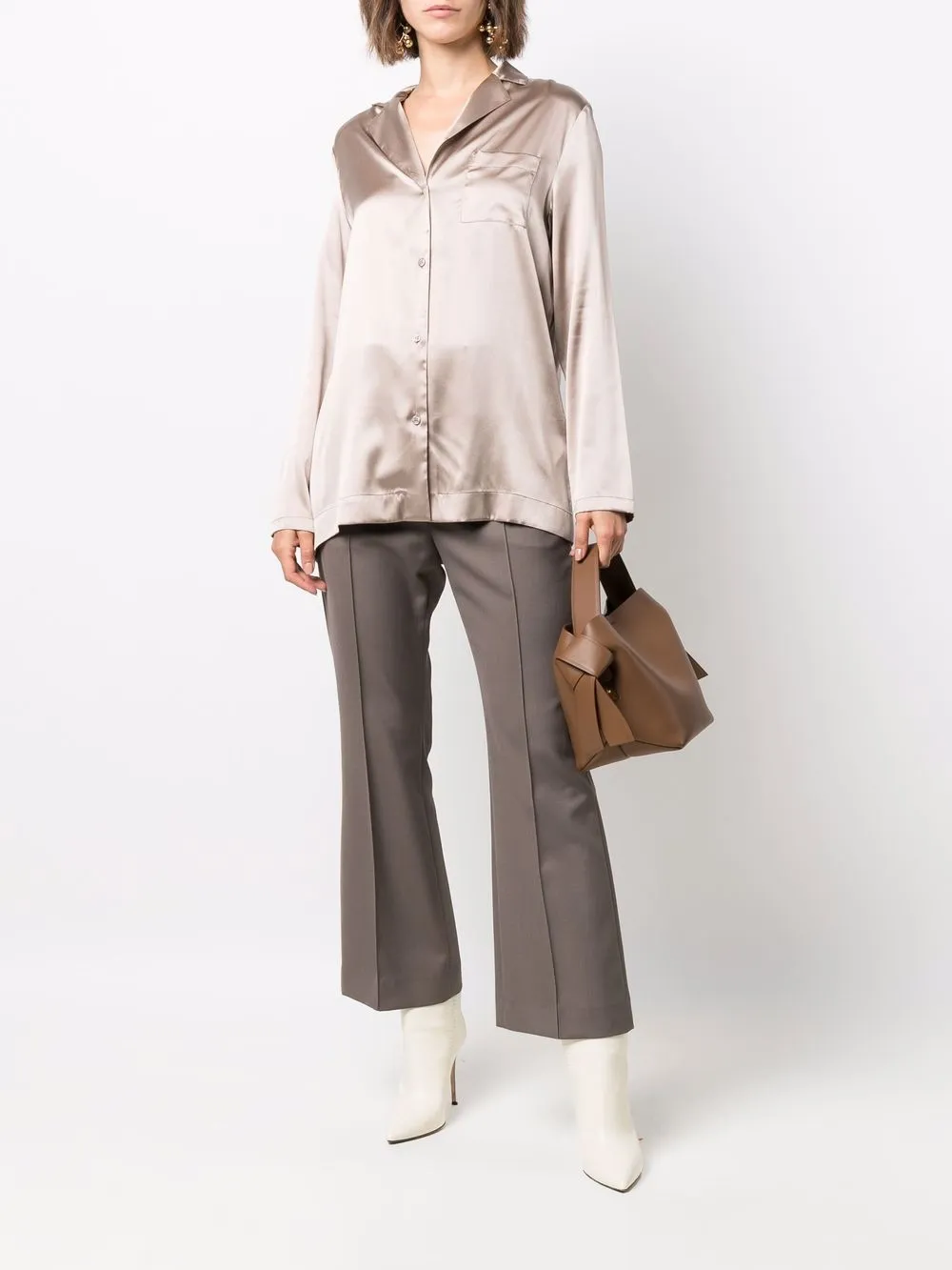 12 STOREEZ Kasjmier overhemd - Beige