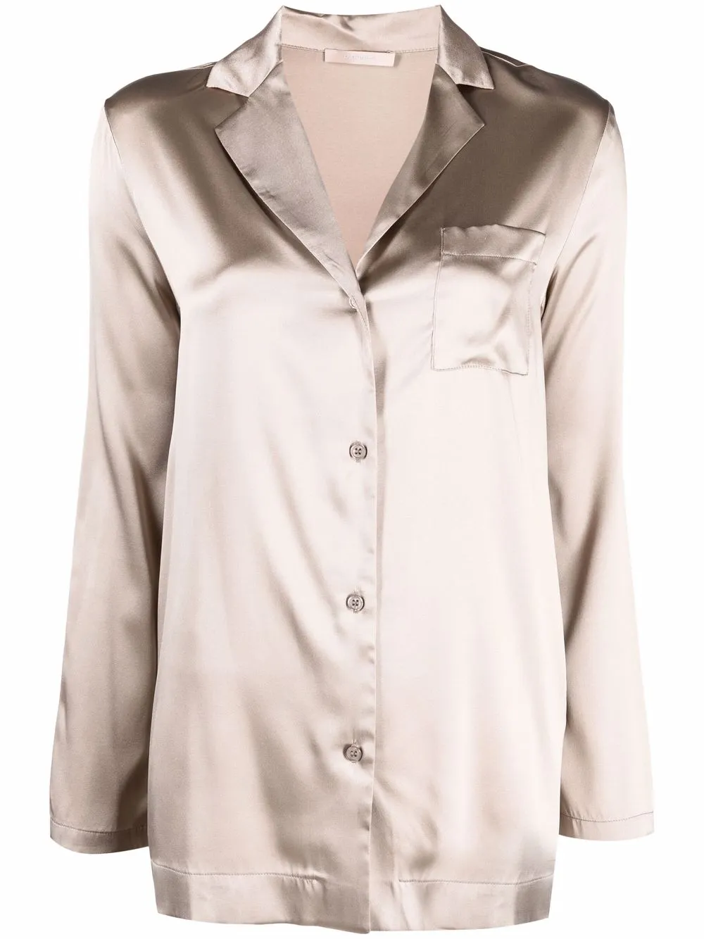 

12 STOREEZ silk-cashmere shirt - Neutrals