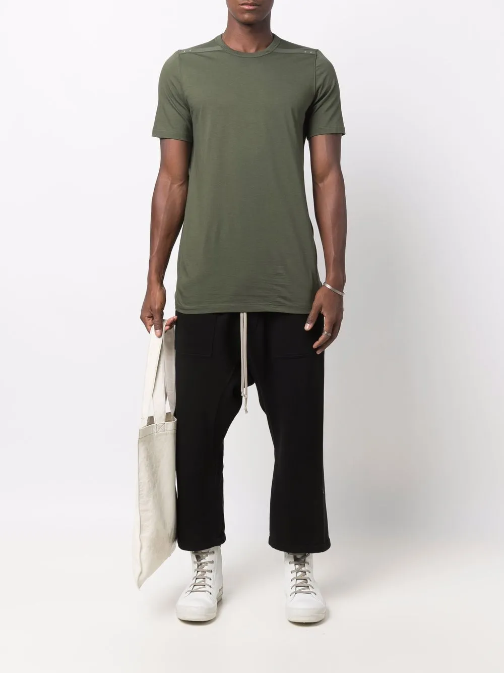 фото Rick owens drkshdw укороченные брюки с кулиской