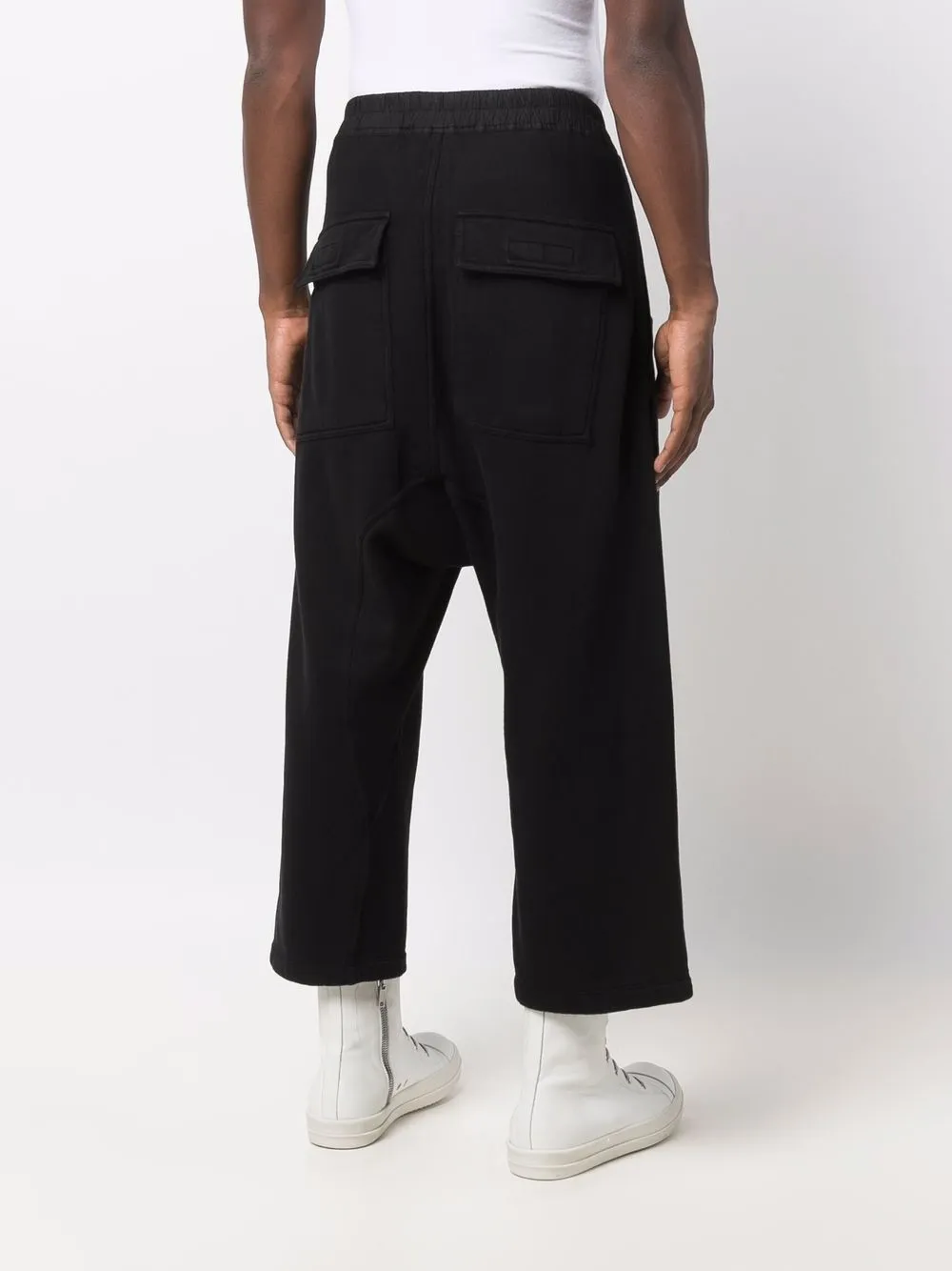фото Rick owens drkshdw укороченные брюки с кулиской