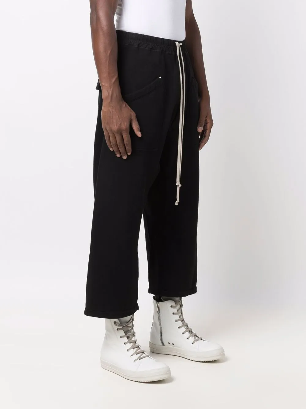 фото Rick owens drkshdw укороченные брюки с кулиской