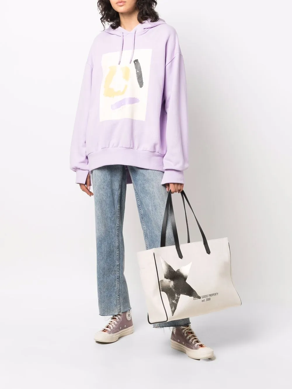 фото Golden goose декорированная сумка-тоут