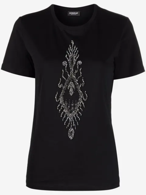 DONDUP t-shirt à ornements de perles