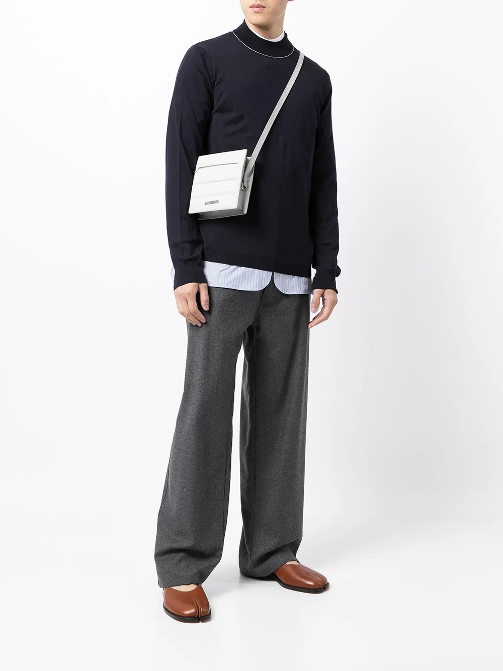 Maison Margiela Trui met contrasterend stiksel - Blauw