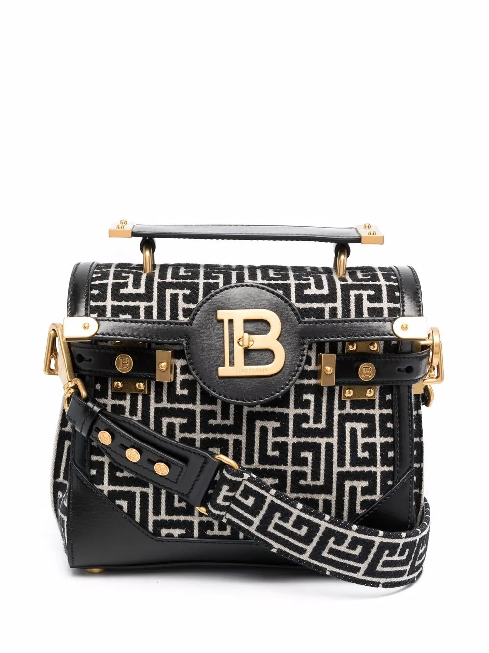 фото Balmain сумка-тоут с геометричным узором