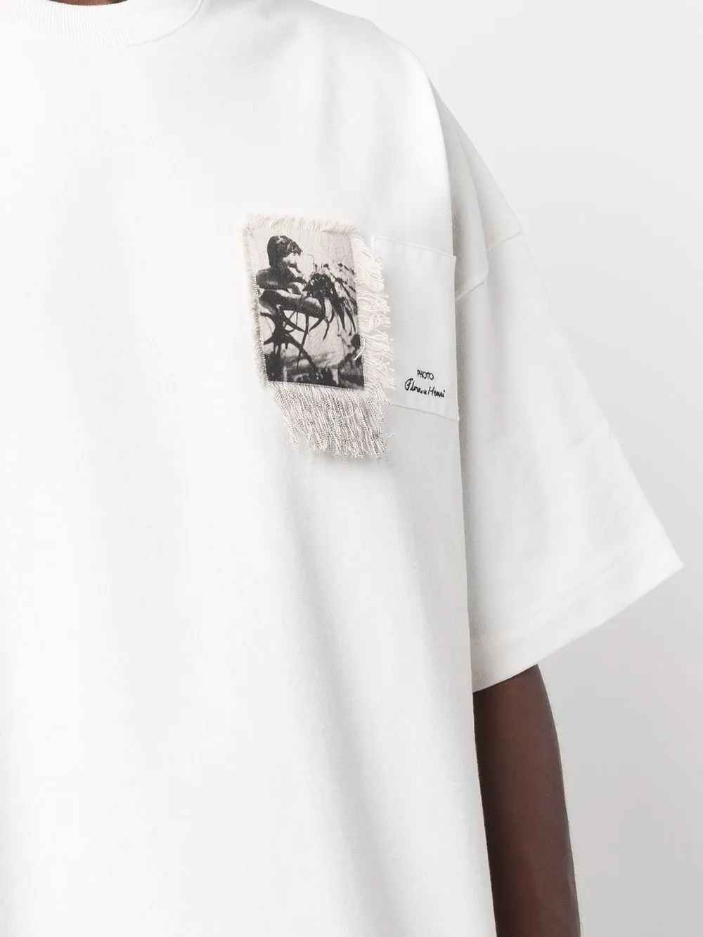 фото Jil sander футболка с нашивкой