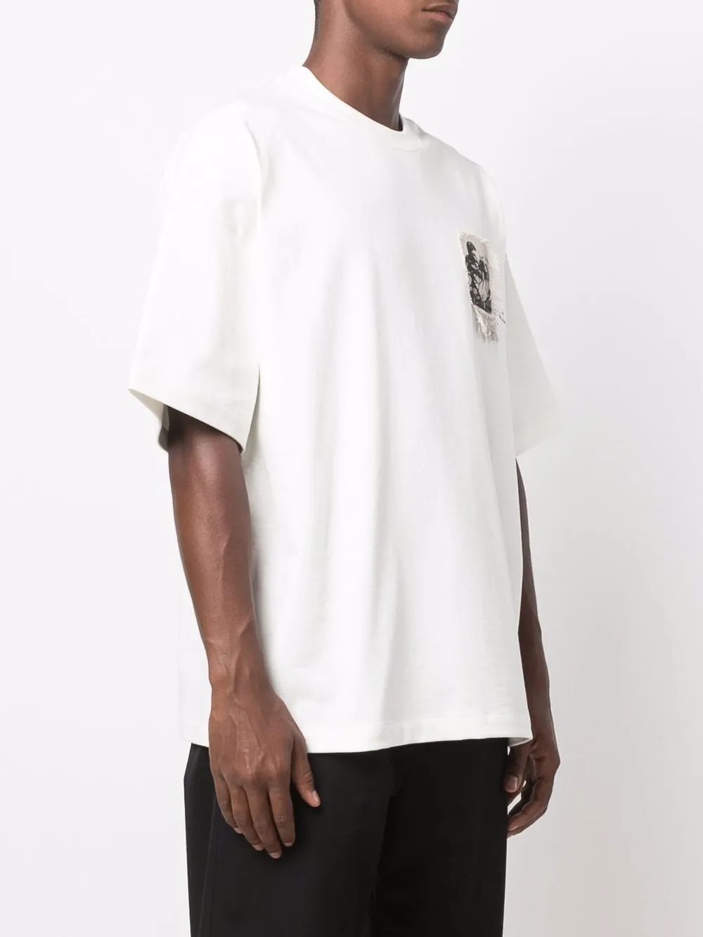 фото Jil sander футболка с нашивкой