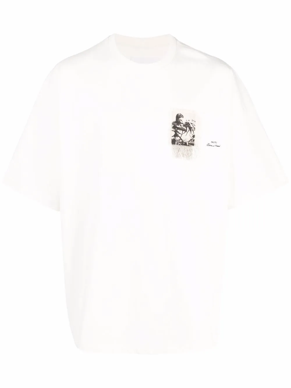 фото Jil sander футболка с нашивкой