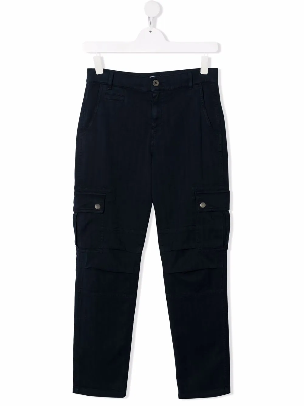 фото Brunello cucinelli kids прямые брюки карго