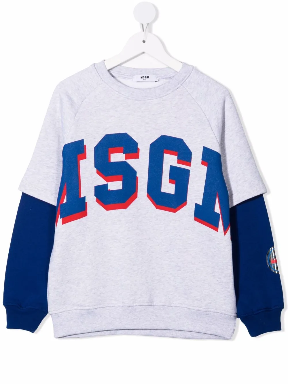 фото Msgm kids многослойная толстовка с логотипом