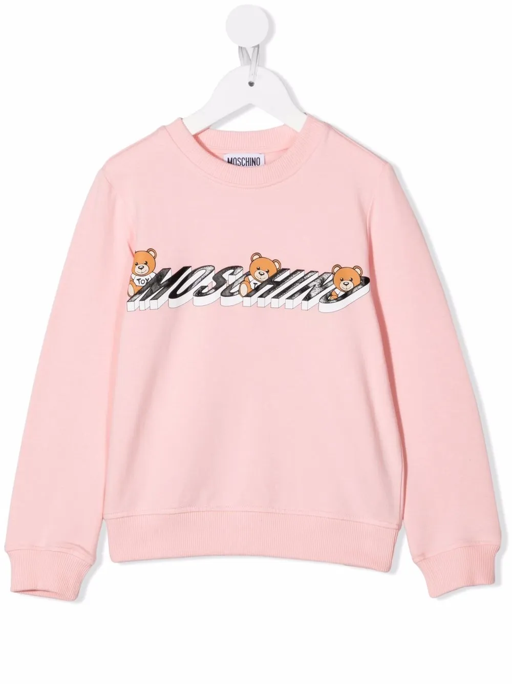 фото Moschino kids толстовка teddy bear с логотипом