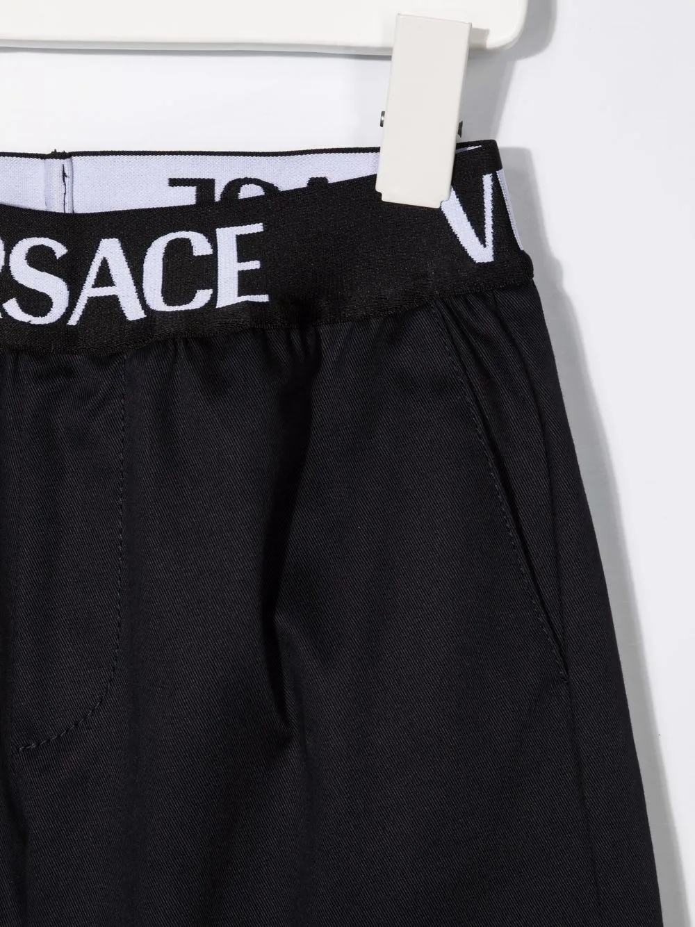 фото Versace kids брюки прямого кроя с логотипом