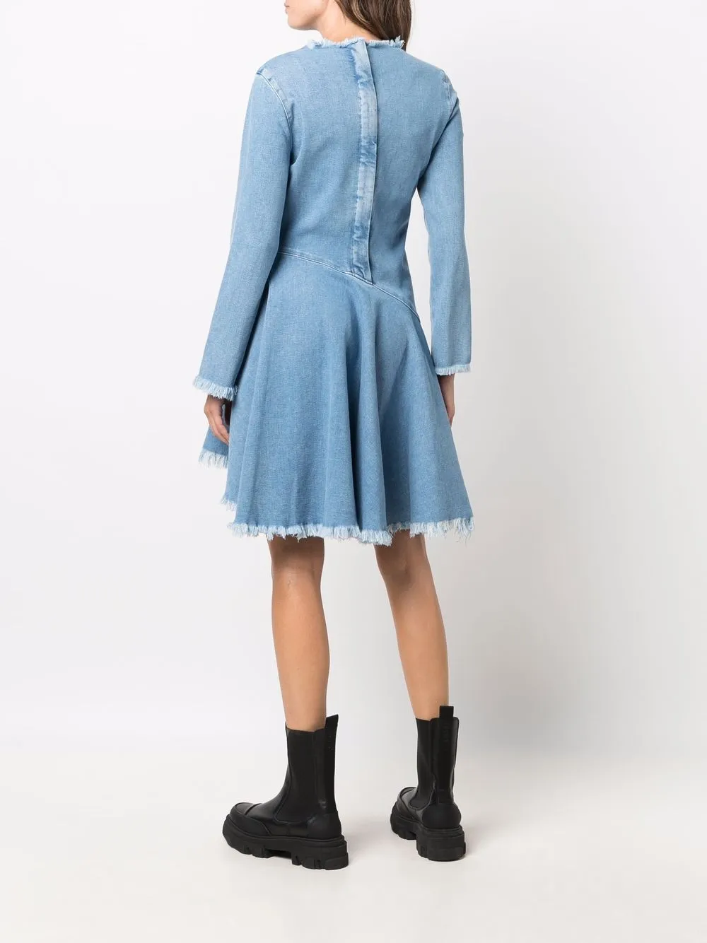 фото 7 for all mankind джинсовое платье мини с необработанным краем