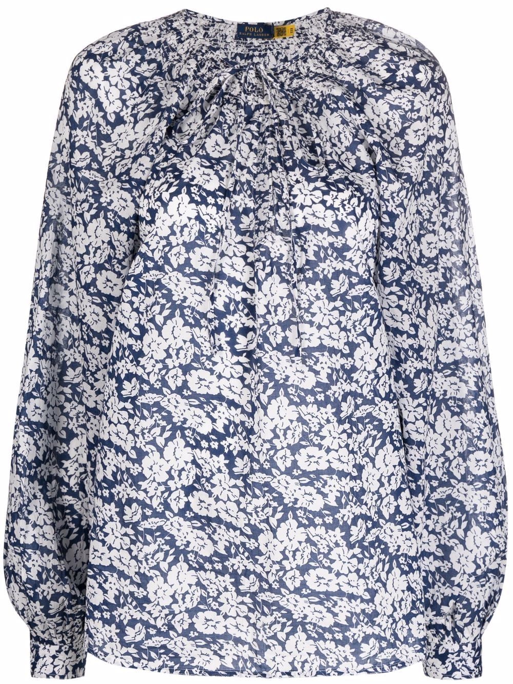 фото Polo ralph lauren блузка с длинными рукавами и цветочным принтом