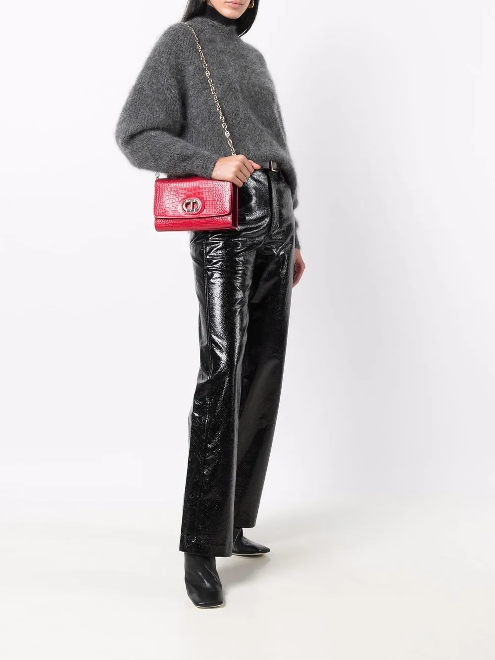 Dee Ocleppo Leren schoudertas - Rood