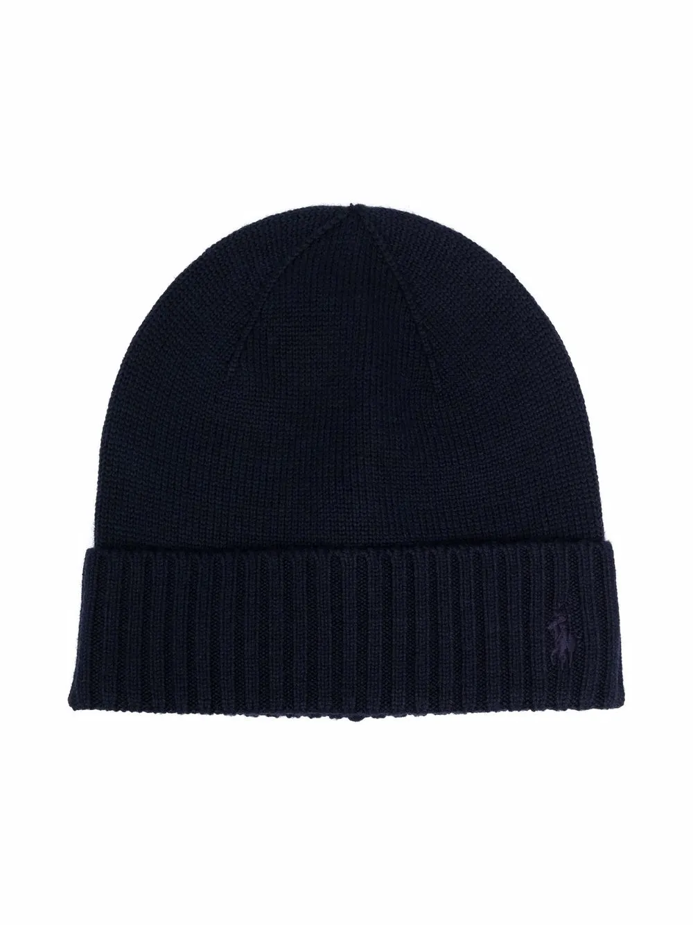 

Ralph Lauren Kids gorro con ribete de canalé - Azul