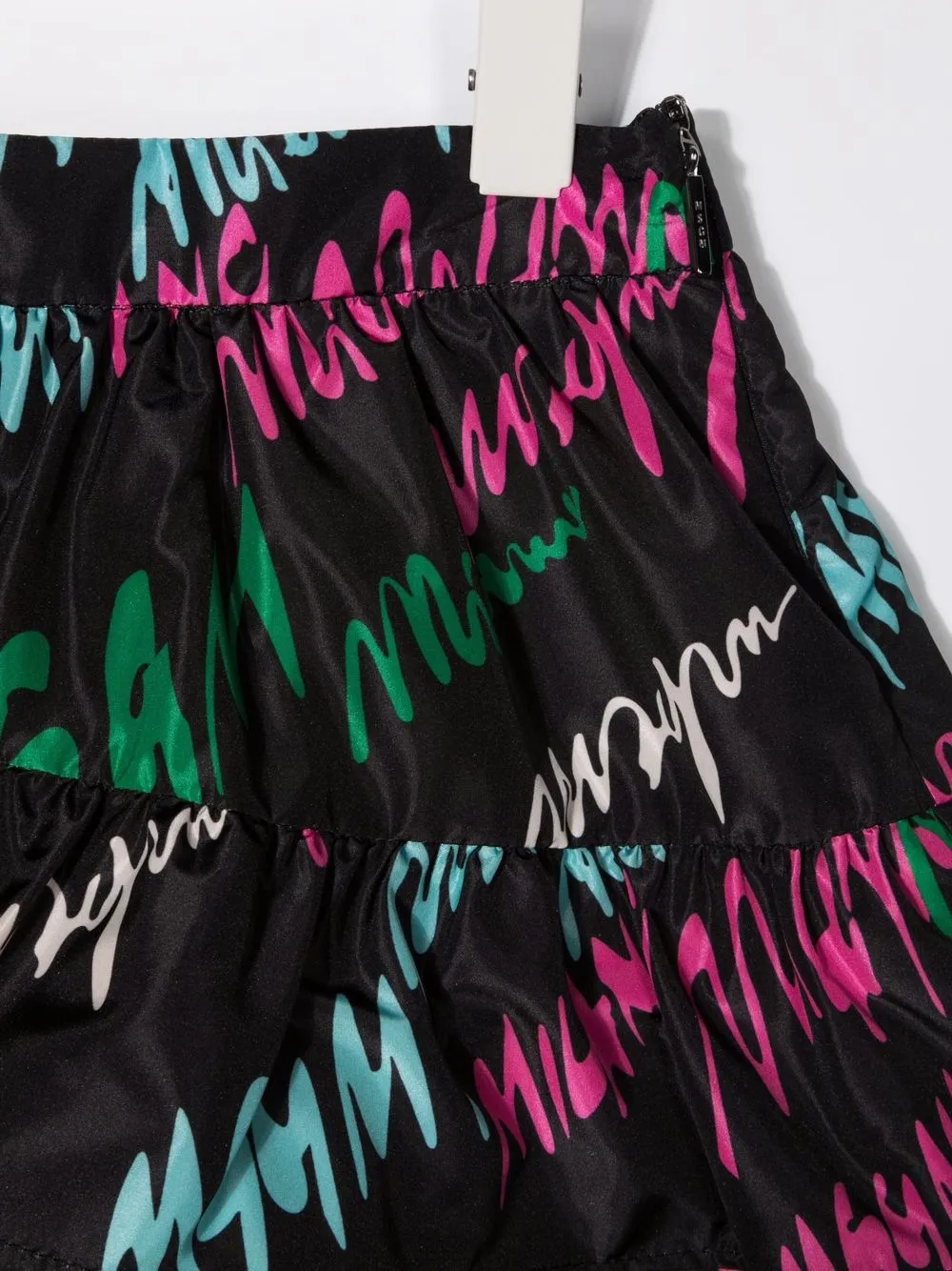 фото Msgm kids юбка с оборками и графичным принтом