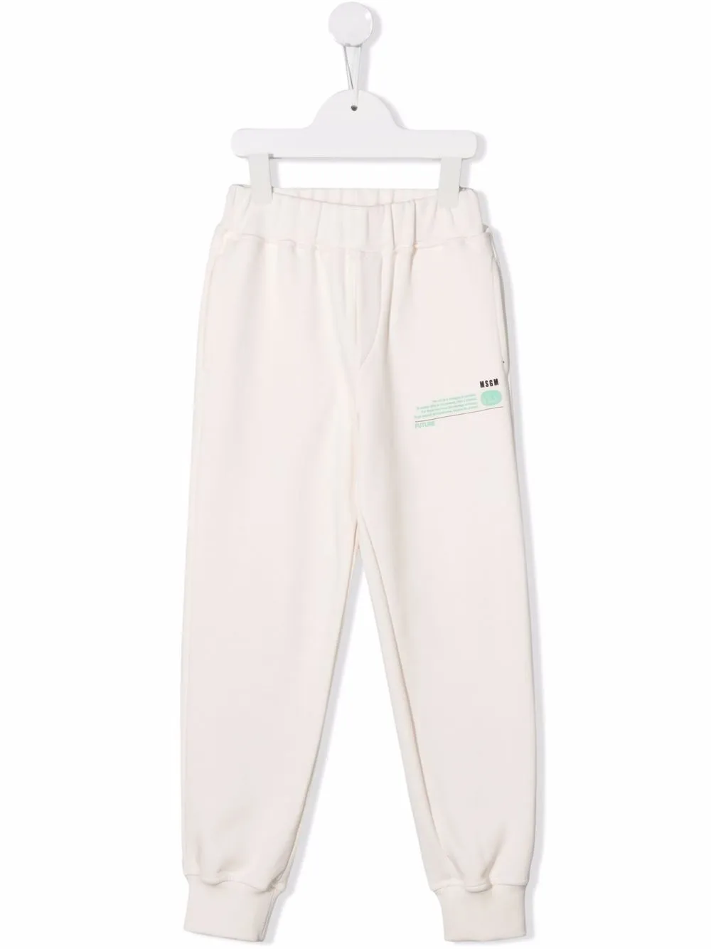 фото Msgm kids спортивные брюки с графичным принтом