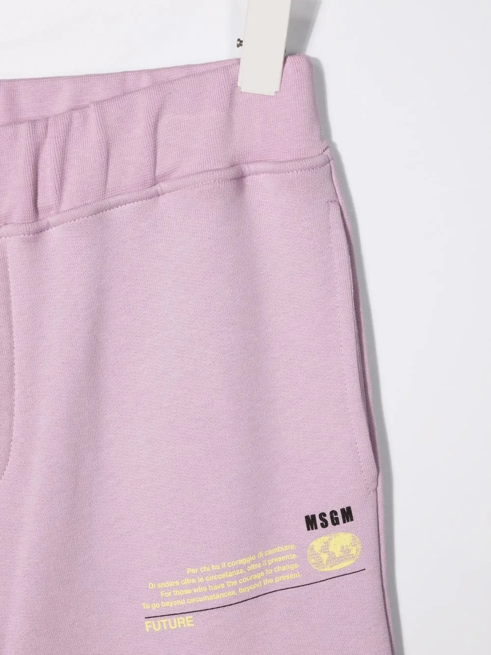фото Msgm kids спортивные брюки с графичным принтом