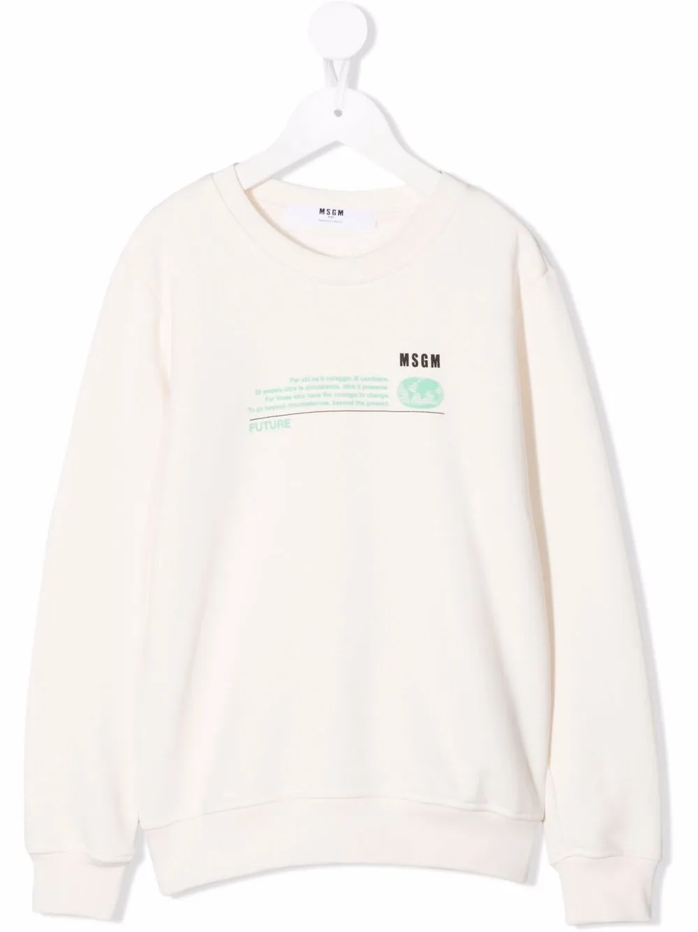 фото Msgm kids толстовка с графичным принтом