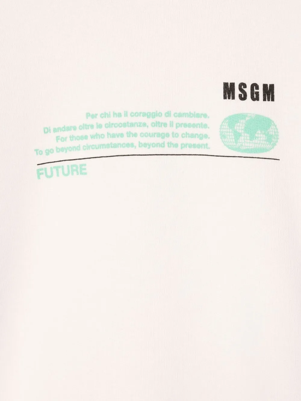 фото Msgm kids толстовка с графичным принтом