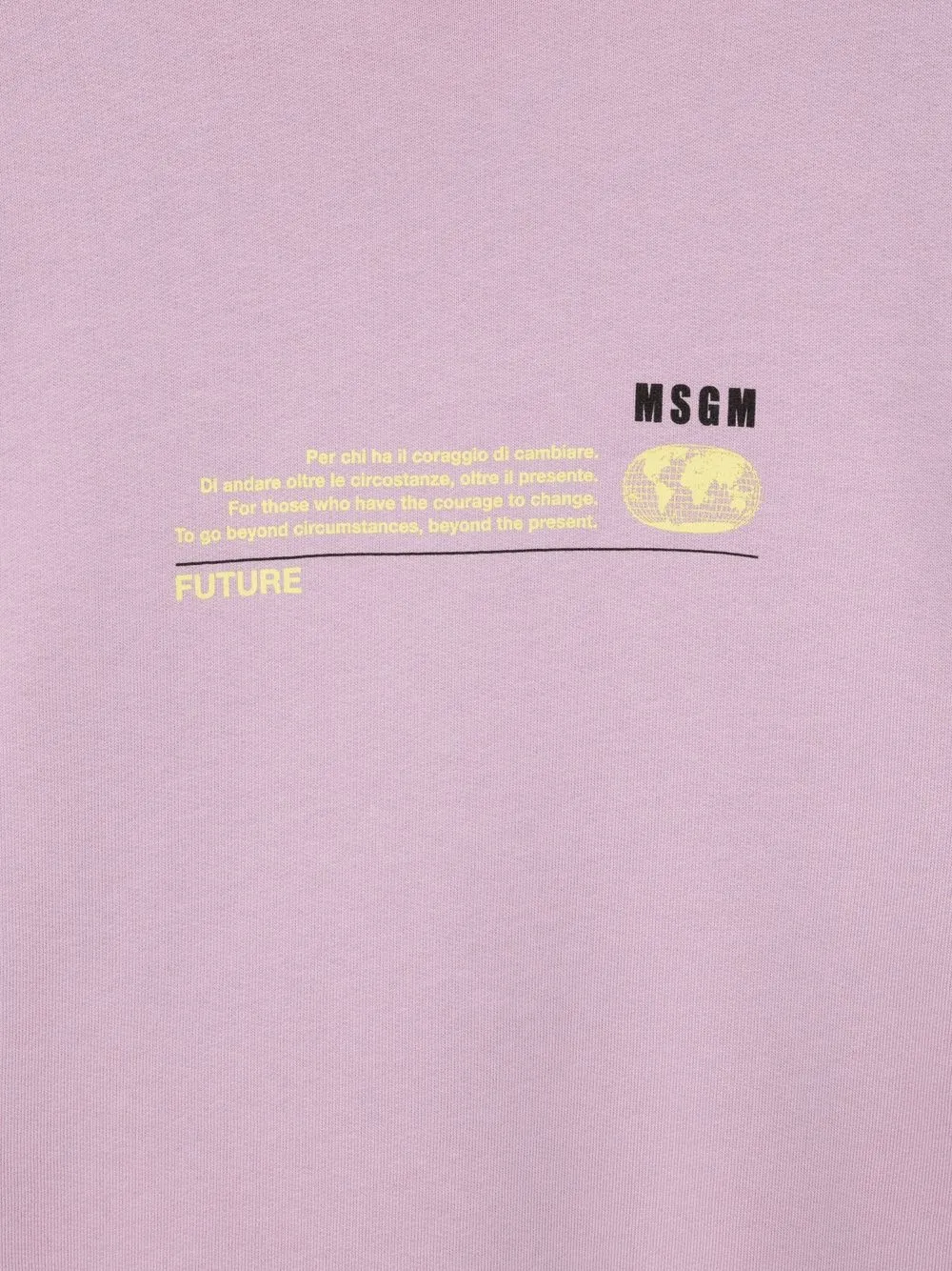 фото Msgm kids толстовка с принтом future