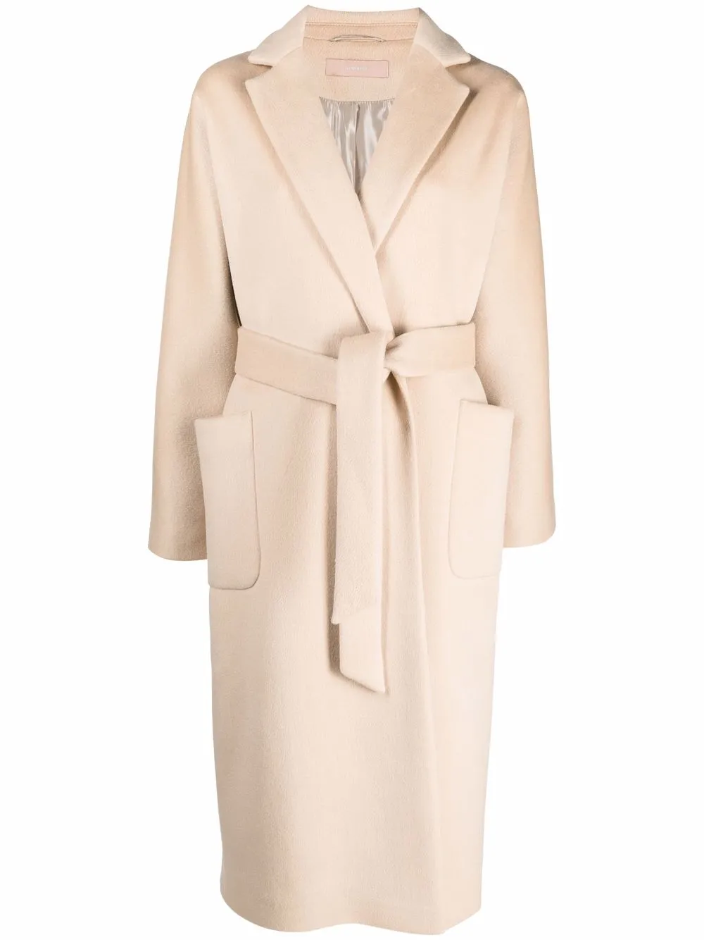 

12 STOREEZ belted wool-cashmere coat - Neutrals