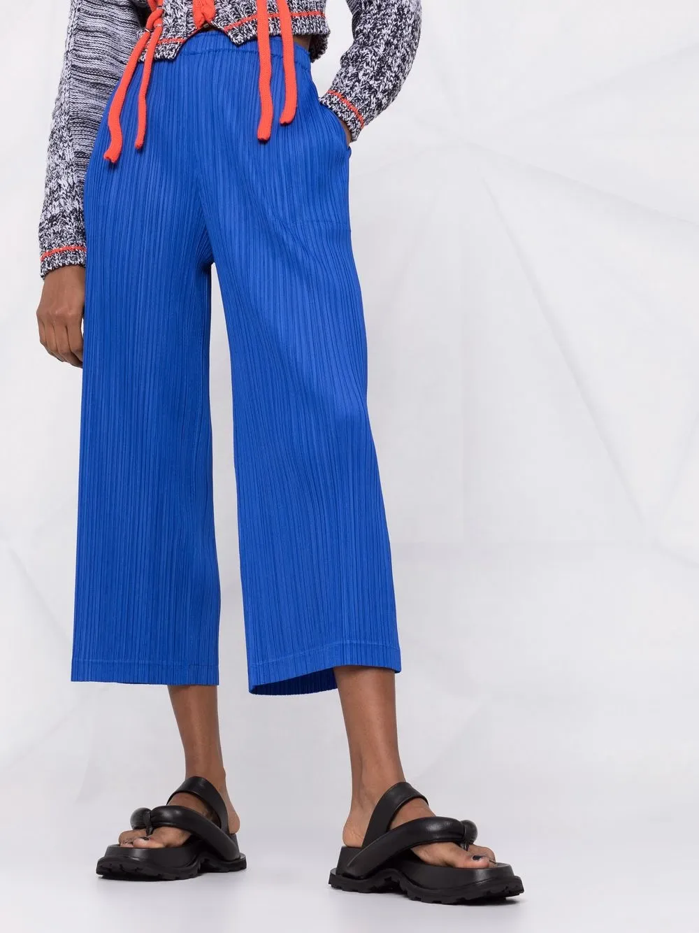 фото Pleats please issey miyake укороченные плиссированные брюки