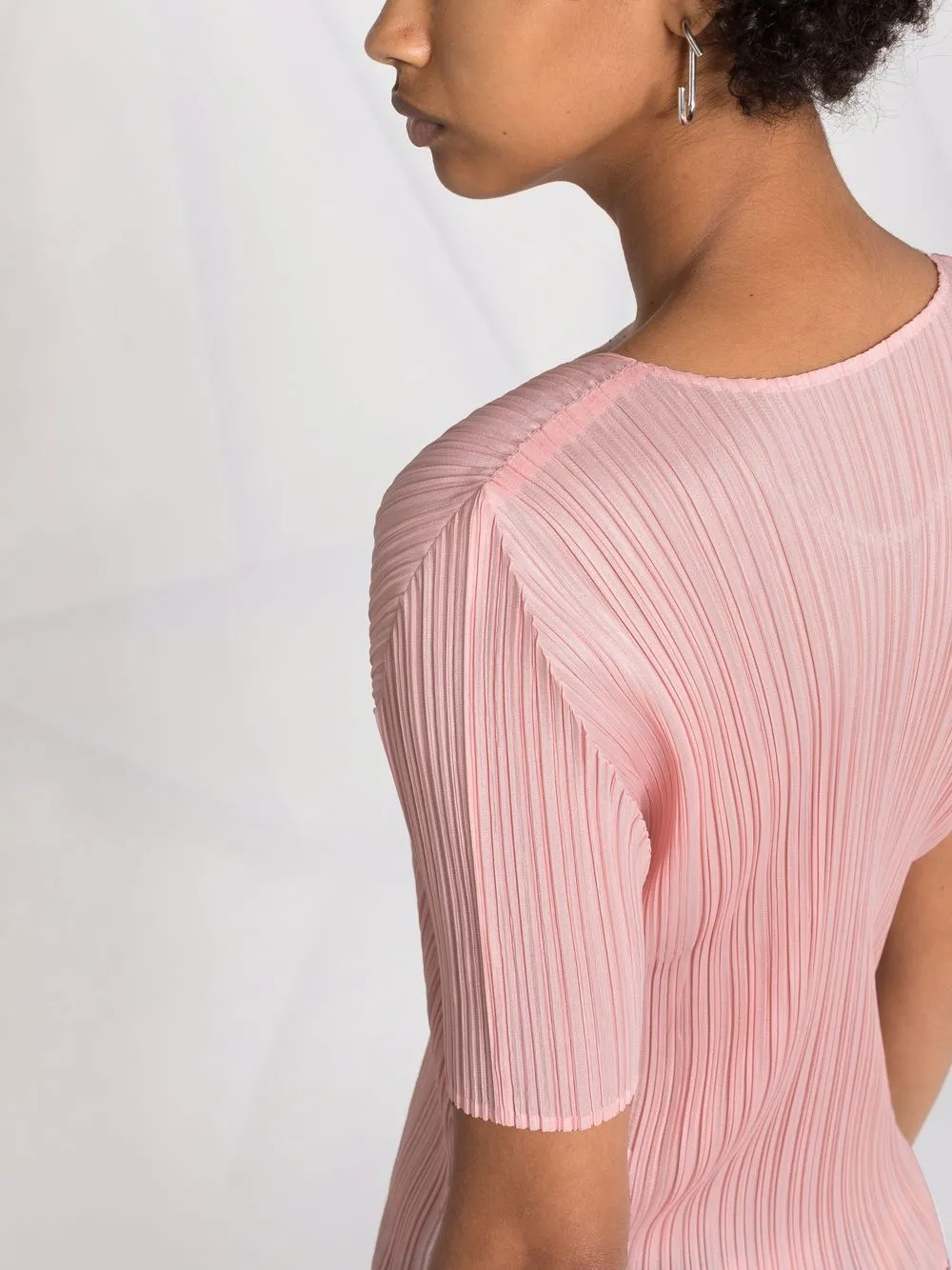 фото Pleats please issey miyake легкая футболка с плиссировкой