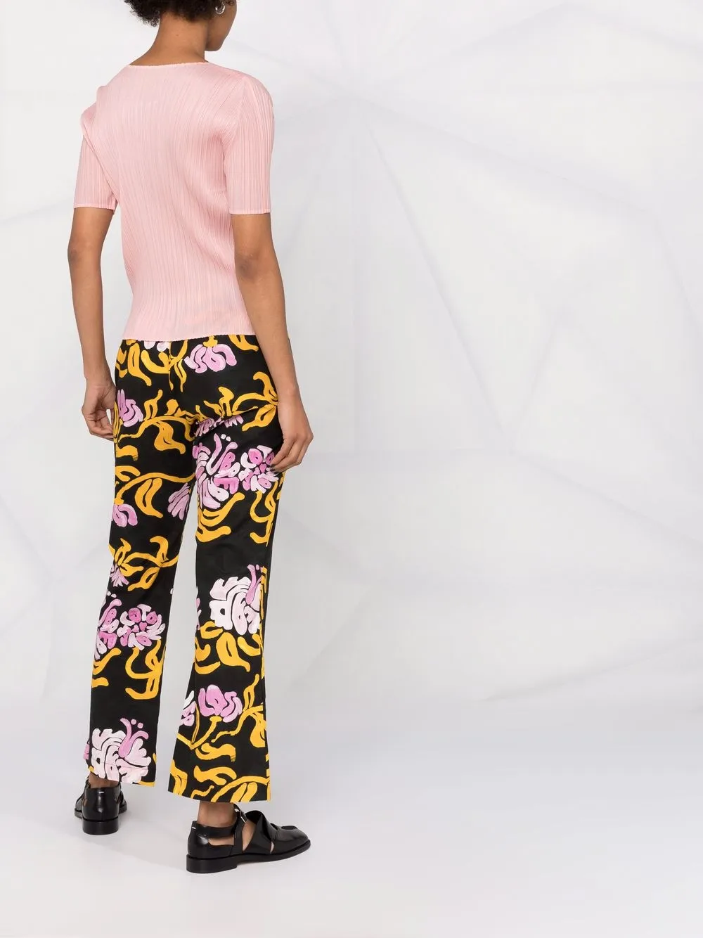 фото Pleats please issey miyake легкая футболка с плиссировкой
