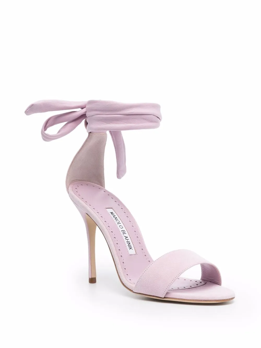 Image 2 of Manolo Blahnik ankle-wrap sandals