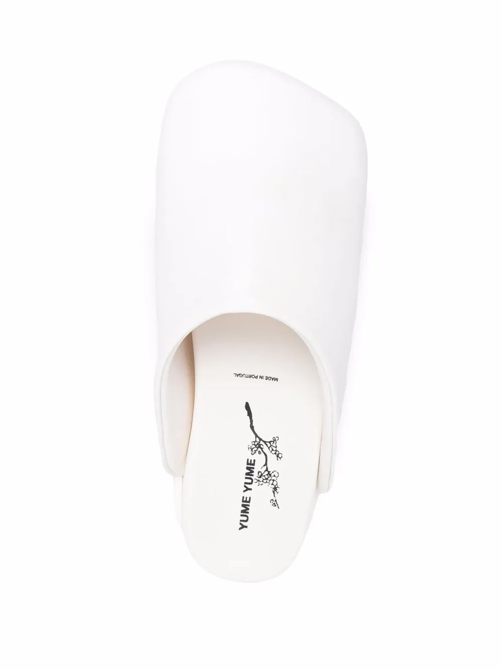 Shop Yume Yume Chunky Slip-on Slides In Weiss